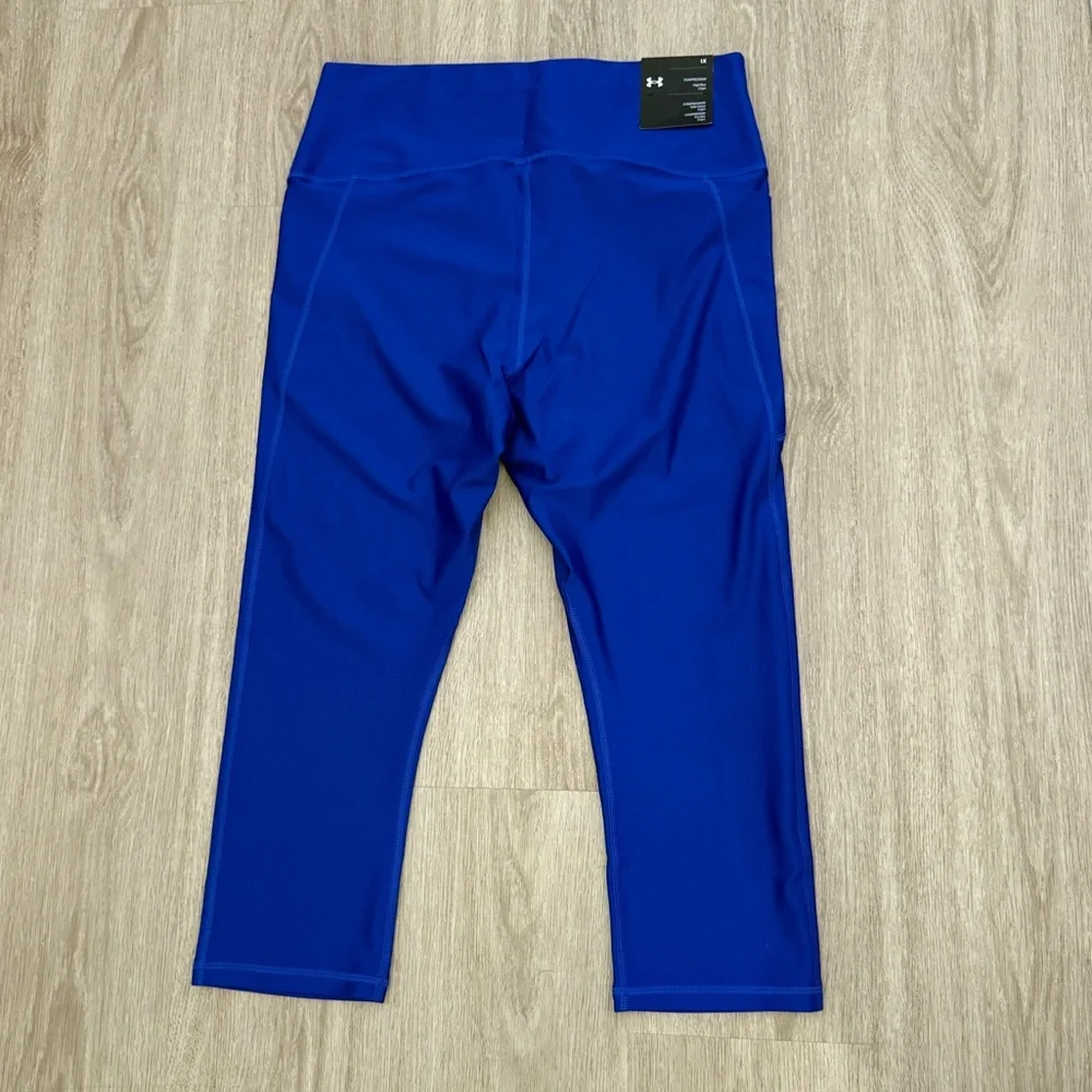 NWT Under Armour Women's UA Fly Fast Capri Team Royal 1X Side Pocket Legging - Picture 9 of 10